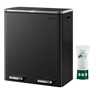 Image SONGMICS Mülltrenner 2 x 30,0 l schwarz