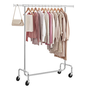 Image SONGMICS Rollgarderobe HSR11SV1 silber Metall 110,0 - 150,0 x 160,0 cm