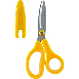 Image PLUS JAPAN Linkshänder-Schere gelb 14,5 cm