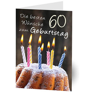 Image LUMA Geburtstagskarte 60. Kerzen DIN B6