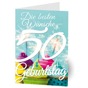 Image LUMA Geburtstagskarte 50. Muffin DIN B6