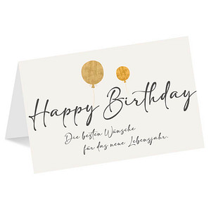 Image LUMA Geburtstagskarte Ballons DIN B6