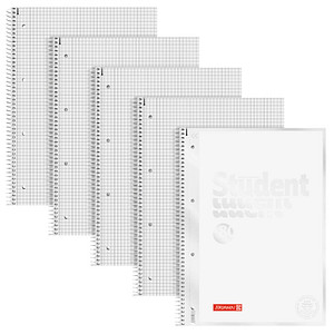 Image 5 BRUNNEN Collegeblöcke Student Lineatur 28 kariert DIN A4 Innen- und Außenrand