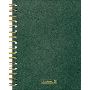 Image BRUNNEN Notizbuch Premium Wire DIN A5 punktkariert, dunkelgrün Hardcover 192 Seiten