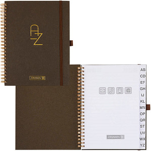 Image BRUNNEN Adressbuch Wire braun