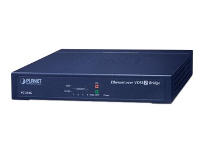 Image PLANET TECHNOLOGY 4-Port 10/100/1000T Ethernet to VDSL2 Bridge