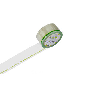 Image WIHEDÜ Packband WIHE-lux Dieses Packband besteht zu 80% aus recycelter PP-Folie transparent 50,0 mm x 66,0 m 1 Rolle