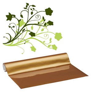 Image plottiX Vinylfolie permanent gold 31,5 cm x 1,0 m,  1 Rolle