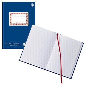 Image Ursus Geschäftsbuch Ö-Geschäftsbuch DIN A5 liniert, blau Hardcover 192 Seiten