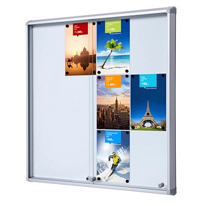 Image Showdown® Displays Schaukasten SL B1 silber 12x DIN A4