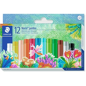 Image STAEDTLER Noris® jumbo 243 Ölpastellkreiden farbsortiert 12 St.