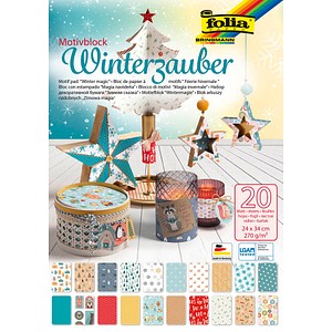 Image folia Motivblock "Winterzauber", 240 x 340 mm, 20 Blatt
