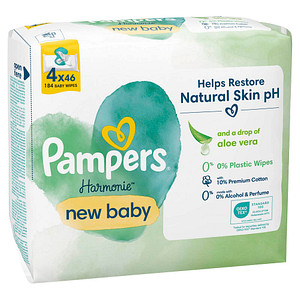 Image Pampers Feuchttücher Harmonie New Baby, 4x 46 Stück
