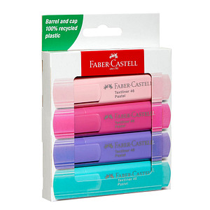 Image FABER-CASTELL Textmarker TEXTLINER 46 PASTELL, 4er Etui