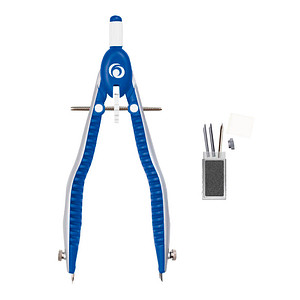 Image herlitz Schnellverstellzirkel my.pen, blau / weiß