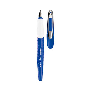 Image herlitz Füllhalter my.pen, Federbreite: M, blau/weiß