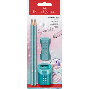 Image FABER-CASTELL Schreibset GRIP SPARKLE, mintgrün