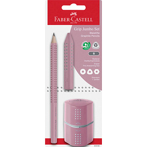 Image FABER-CASTELL Bleistift Jumbo GRIP Set, rose, Blisterkarte