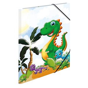 Image HERMA Eckspannermappe "Dinos", Karton, DIN A3