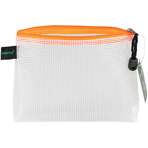 Image FolderSys Reißverschlussbeutel transparent/orange 0,28 mm, 1 St.