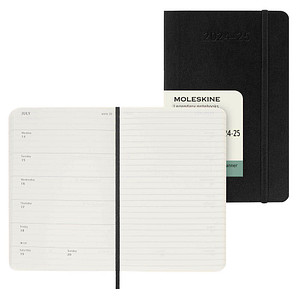 Image MOLESKINE Buchkalender Wochenkalender Juli 2024 - Dezember 2025 schwarz