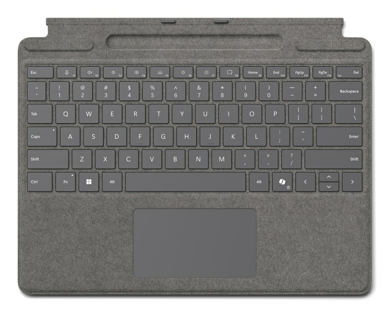 Image MICROSOFT Surface Pro Keyboard [DE] Platin mit Pen Storage ohne Pen dabei / mit