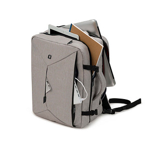 Image DICOTA Laptop-Rucksack Backpack Dual Plus EDGE Kunstfaser grau 29,0 l bis 39,6 cm (15,6 Zoll)