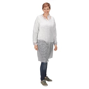 Image franz mensch unisex Schutzkittel weiß Größe XL 10 St.