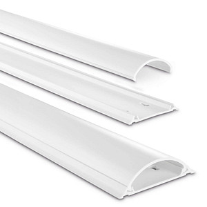 Image hama halbrund PVC Kabelkanal 100,0 cm weiß