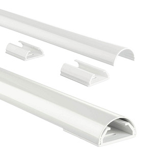 Image hama halbrund Alu Kabelkanal 110,0 cm weiß