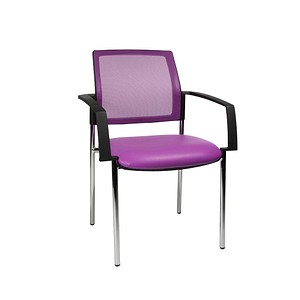 Image 2 Topstar Besucherstühle BtoB 10 BB290A S07 lila Stoff