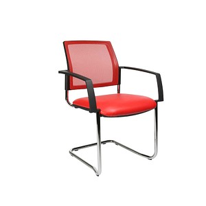 Image 2 Topstar Besucherstühle BtoB 20 BB490A S01 rot Stoff