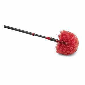 Image Nölle Staubbesen Kugelkopf mit Teleskopstiel rot/schwarz Kunststoff 19,0 cm breit