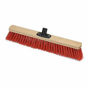Image Nölle Besenkopf Power Stick Saalbesen rot Holz 60,0 cm breit