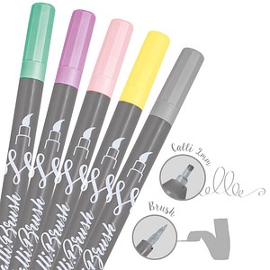 Image 5 ONLINE® Calli.Brush Double Brush-Pens farbsortiert