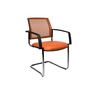 Image 2 Topstar Besucherstühle BtoB 20 BB490A S14 orange Stoff