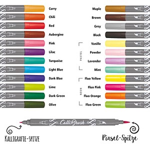 Image 24 ONLINE® Calli.Brush Brush-Pens farbsortiert