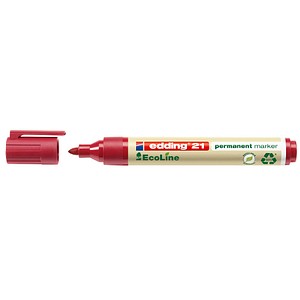 Image 10 edding 21 EcoLine Permanentmarker rot 1,5 - 3,0 mm