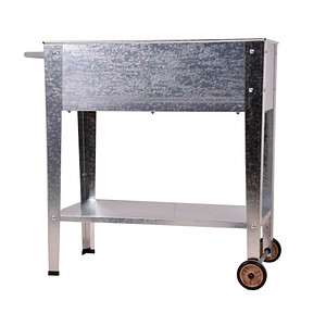 Image Garden Pleasure Pflanzkübel LAVANDIA Metall silber rechteckig 75,0 x 80,0 cm