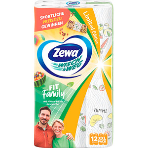 Image AKTION: Zewa Küchenrollen WISCH&WEG Fit Family 2-lagig, 12 Rollen