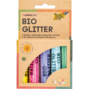 Image folia BIO Glitter Mix RAINBOW "M"