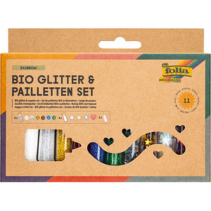 Image folia BIO Glitter- & Pailletten-Set Rainbow