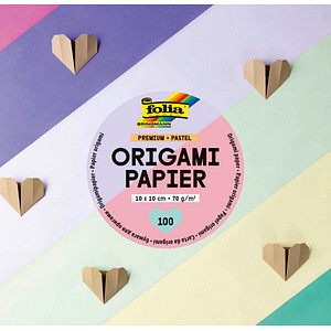 Image folia Origami-Faltblätter PREMIUM PASTELL, 100 x 100 mm