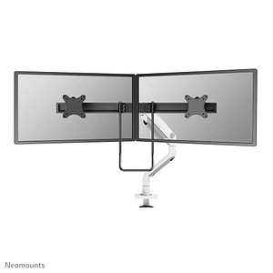 Image Neomounts Monitor-Halterung weiß für 2 Monitore, Tischklemme