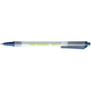 Image BIC Kugelschreiber ECOlutions® Clic Stic™ transparent Schreibfarbe blau