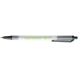 Image BIC Kugelschreiber ECOlutions® Clic Stic™ transparent Schreibfarbe schwarz
