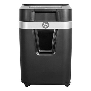 Image HP Pro Shredder Auto 200MC Aktenvernichter mit Partikelschnitt P-5, 2 x 12 mm, bis 200 Blatt, schwarz