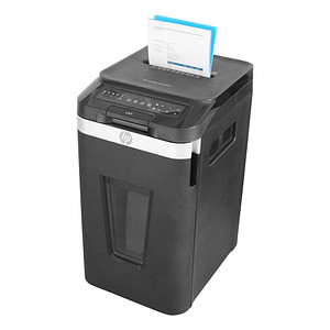 Image HP Pro Shredder Auto 400CC Aktenvernichter mit Partikelschnitt P-4, 4 x 12 mm, bis 400 Blatt, schwarz