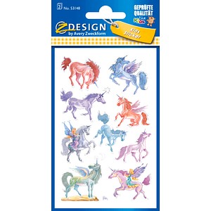 Image AVERY Zweckform Z-Design Kids Sticker "Einhörner