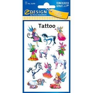 Image 11 AVERY Zweckform Klebetattoo 56390 Elfen, Einhörner